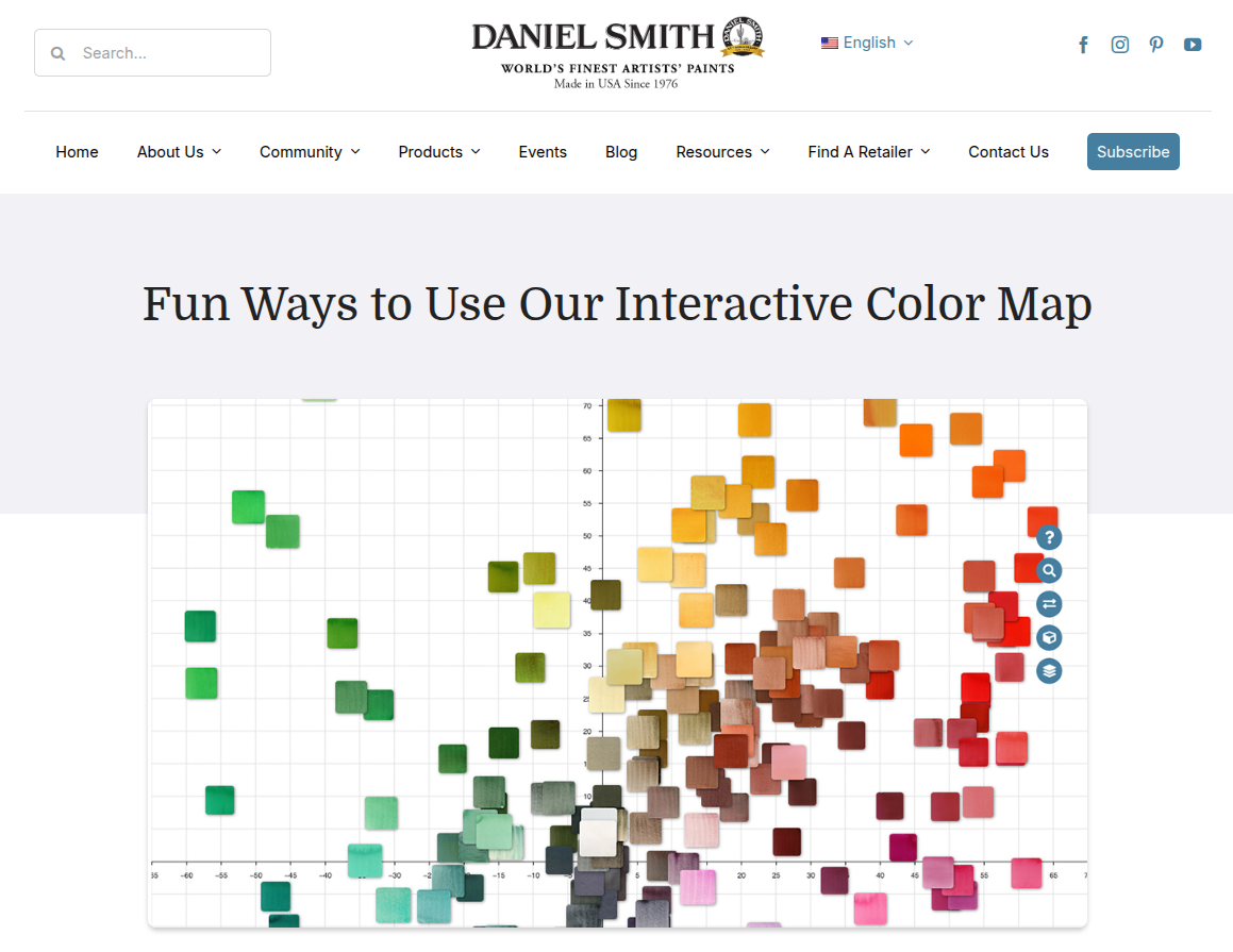 Daniel Smith interactive color map