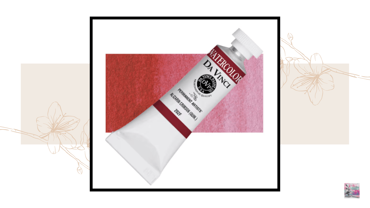 Da Vinci Alizarin Crimson (Quinacridone) PV19