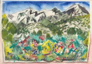 Side Slope of Taos Range New Mexico John Marin
