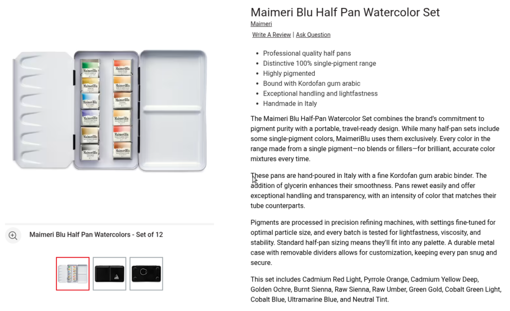 WNR MMB half pan set