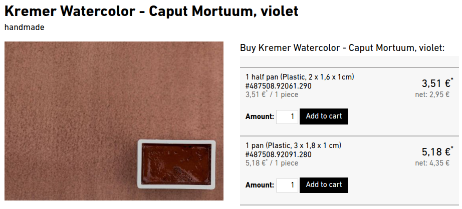Kremer Caput Mortuum