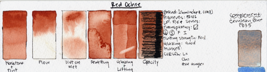 Red Ochre Schmincke Swatch Sheet-1