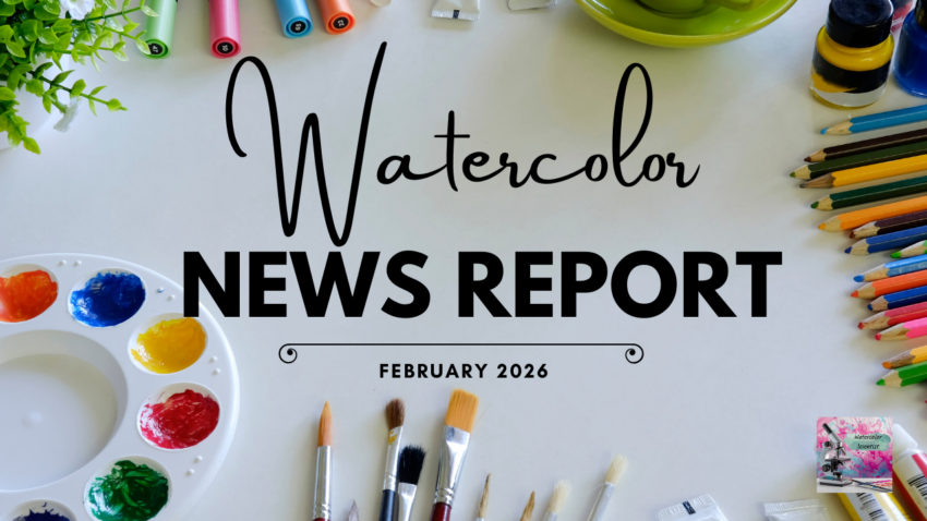 Title card reads Watercolor News Report February 2026