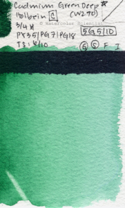 Watercolor-Holbein-Cadmium-Green-Deep-PY35-PG7-PG18-W270-300